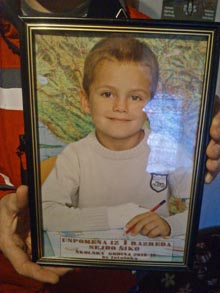 Sejdo, ten years old when he stepped on a mine and died.